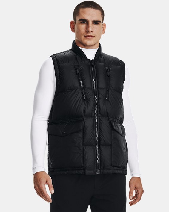 Men's ColdGear® Infrared Down Vest, Black, pdpMainDesktop image number 0